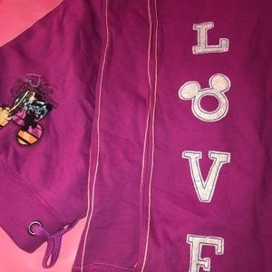 Disney Parks Love Mickey 1971 Purple Sweatpants